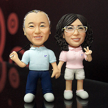 高爾夫雙人公仔(12公分)